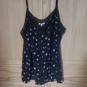 Maurices Black Floral Camisole